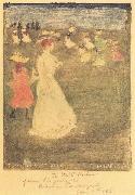 Maurice Prendergast The Breezy Common oil on canvas